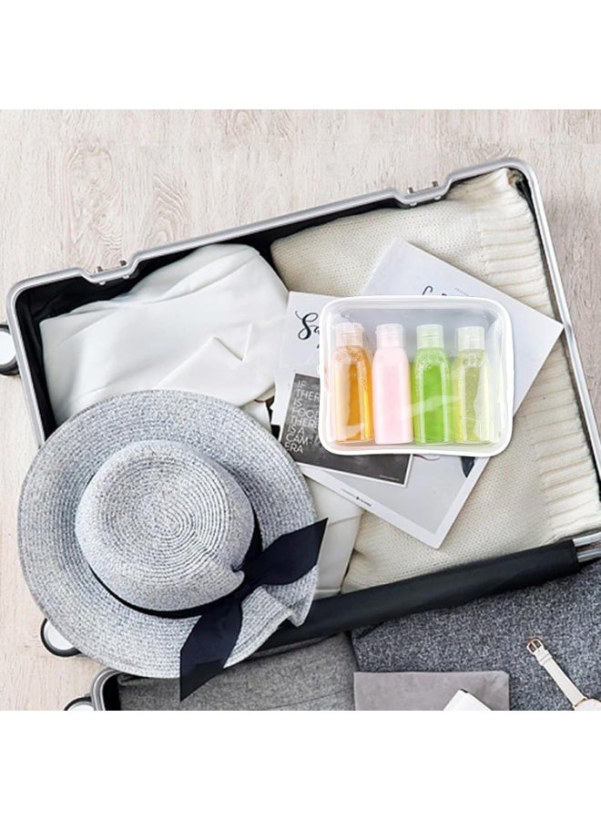 4 Pack 100ml Clear Travel Bottles Kit with Bag for Toiletries, Travel Size Portable Refillable Containers Leak Proof Travel Accessories Essentials Set for Shampoo Conditioner Lotion - Image 5